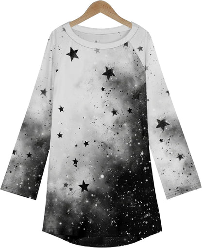 MARSVOVO Women Novelty Graphic Plus Size Sweater Crewneck Long Sleeve Cute Printed Loose Fit Casual Fall Sweaters Top