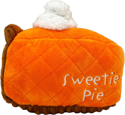 Huxley & Kent Funny Dog Toy w/Squeaker – Fall Power Plush Squeaky Dog Toys for Small, Medium & Large Dogs – Soft Stuffed Animal for Indoor Play & Fetch - Punkin Pie, Large