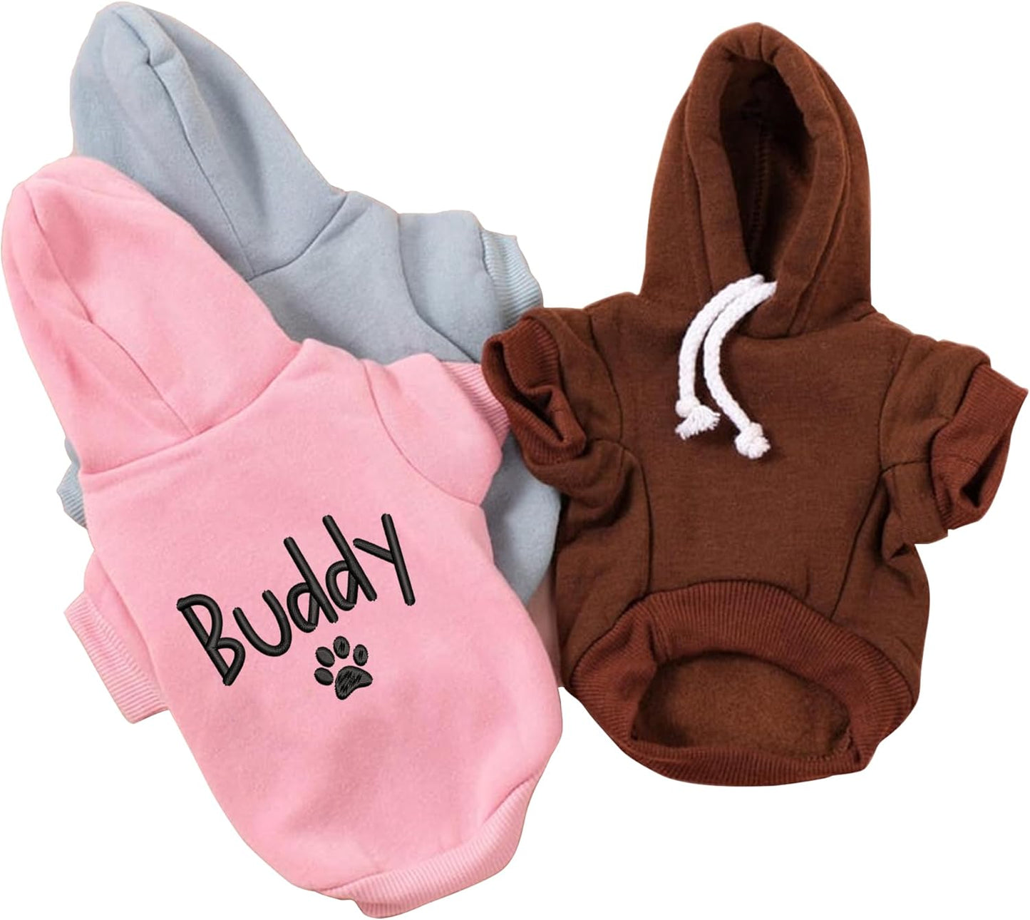 Personalized Name Dog Hoodie, Embroidered Hoodies Pets Name, Bright Puppy Sweatshirt, Custom Pet Memorial, Pet Clothes