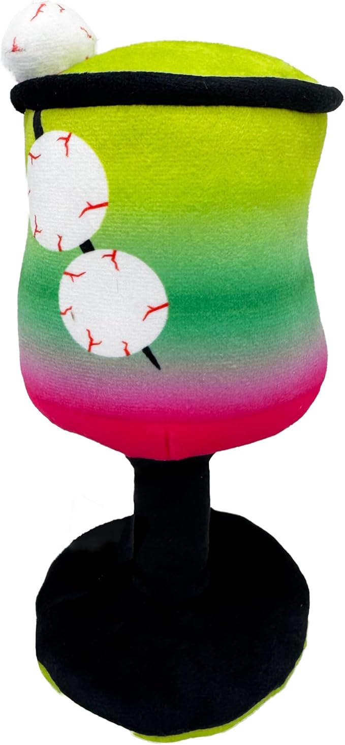 Huxley & Kent Funny Dog Toys w/ Squeaker & Crinkle - Stimulating & Interactive Chew Toy for Dogs - Mesh Lined Stuffed Dog Toy - Easy to Clean Doggie Toys for All Breeds (Witch's Potion,Small)