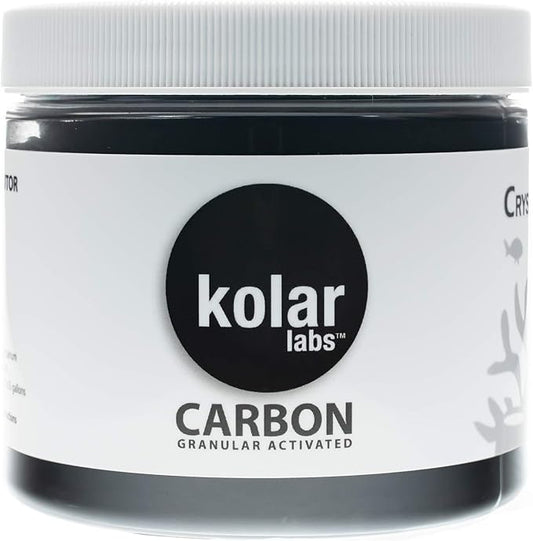 Kolar Labs Crystal Cal Activated Carbon – Small Jar, Activated Charcoal for Aquariums and Fish Tanks
