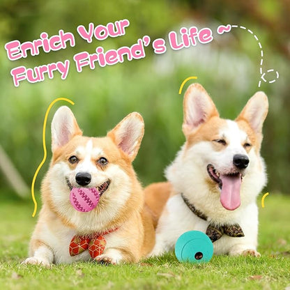 HIPPIH Dog Puzzle Toys & Interactive Toys for Large & Small Dogs - IQ Training, Chewing, Teeth Cleaning & Treat Dispensing - 2 Pack