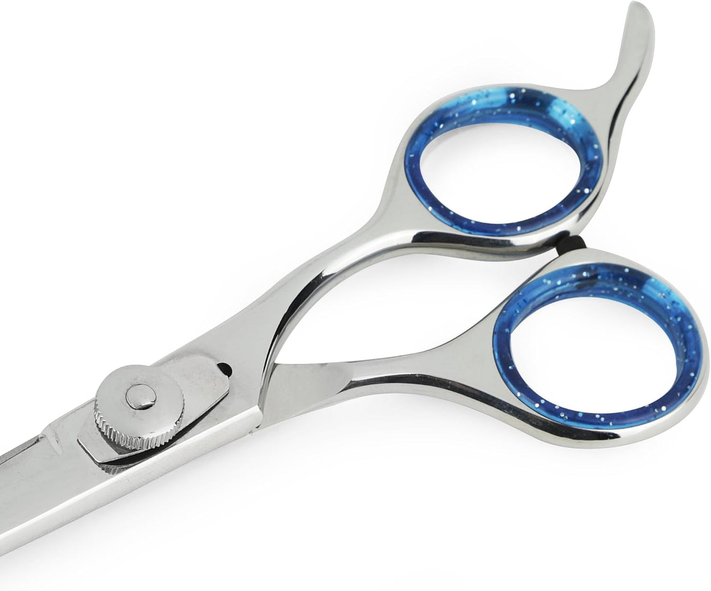 Laazar Pro Pet Grooming Scissors, Premium Steel Dog Grooming Shears with Blue Handles, Long-Lasting Sharp Blades (Straight, 6 Inches)