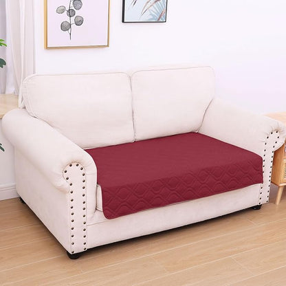 hyha Waterproof Dog Bed Blanket, Soft Pet Blankets, Waterproof Couch Cover for Dogs, Reversible Sofa Covers Washable for Furniture (30x53 Inch, Wine Red/Beige)