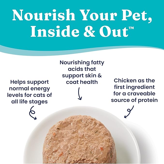 Solid Gold Tropical Blendz Wet Cat Food - Chicken Pate in Coconut Oil - Canned Cat Food, 16 Pack