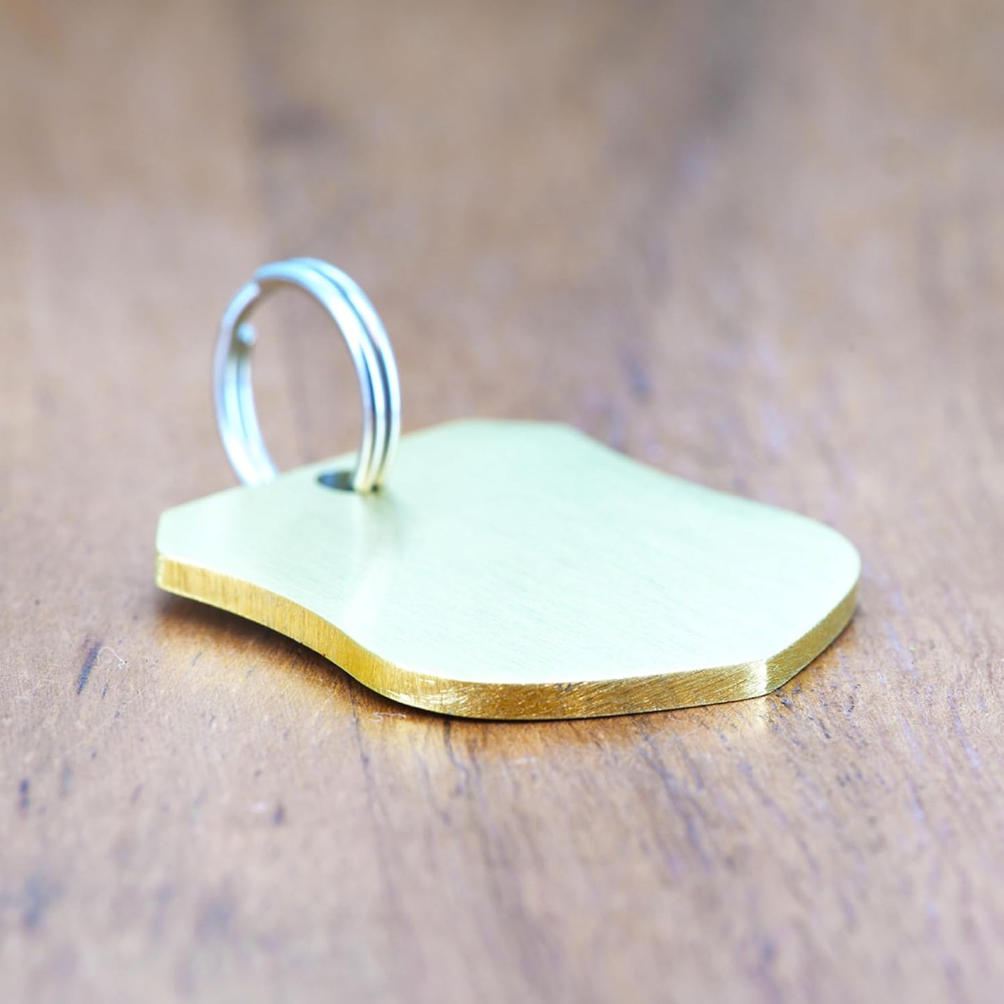 Ultra Joys Cat ID Tag Personalized Pet Tags, Durable Stainless Steel Small Pet Mini Dog Cat Tag Lightweight - Shield Tag in Gold