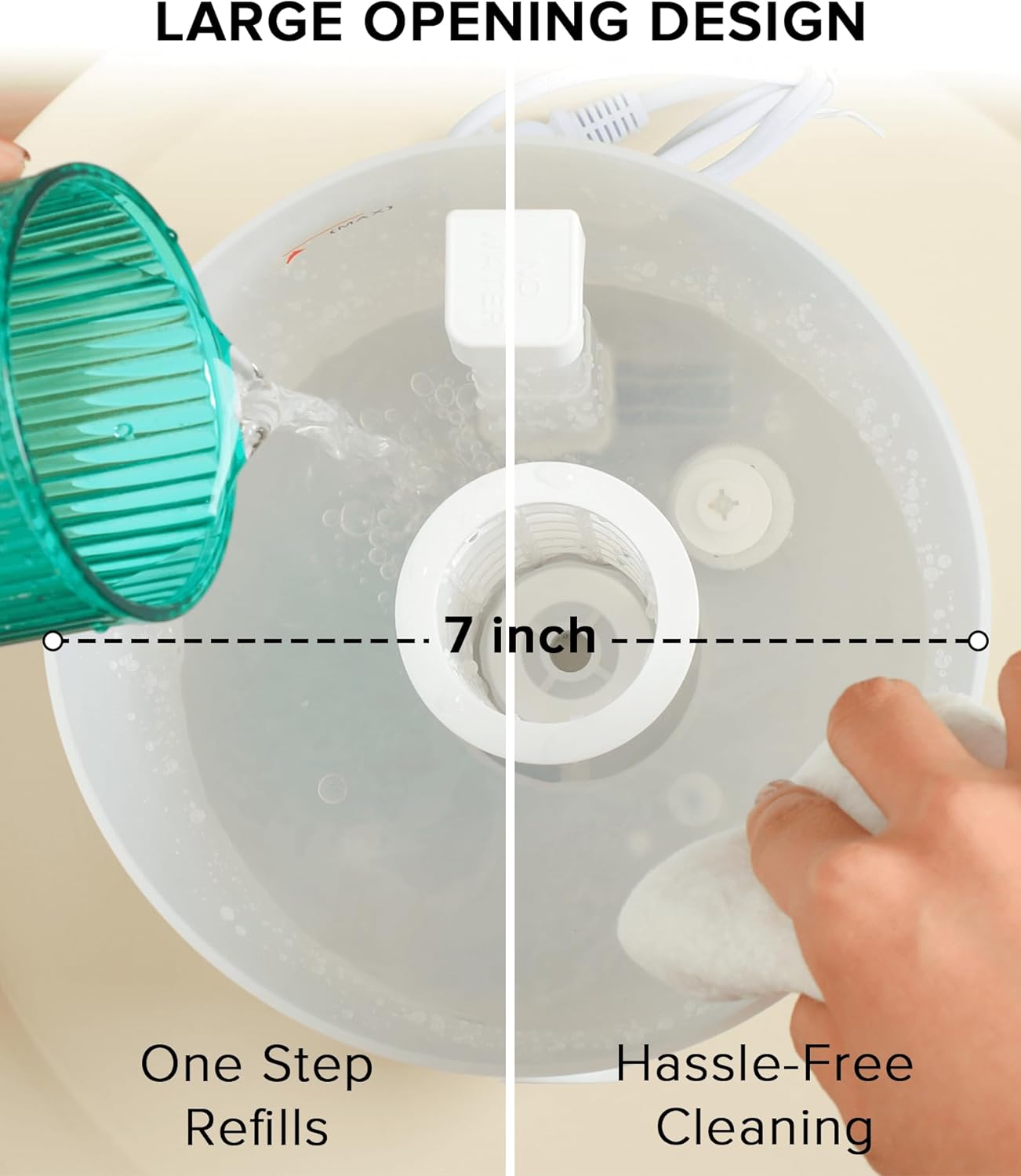 No Leak Reptile Fogger Humidifiers Mister for Reptile Tank, 3L Top-Fill Terrarium Humidifier with Hose - Ideal for Snakes, Tortoises, Chameleons, Ball Python and Hermit Crabs (Single/Dual Fog Output)