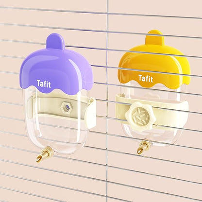 Leak-Proof & Chew-Proof Hanging Water Dispenser No Drip for Birds, Chinchillas, Guinea Pigs, Ferrets, Rats, Rabbits, Bunnies, Parrots, Squirrels, and Other Small Animals - Green, 12oz