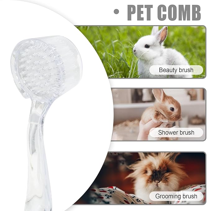 3 Pck Hamster Bath Brush Massage Combs, Reptile Cleaning Supplie for Hedgehog Turtle