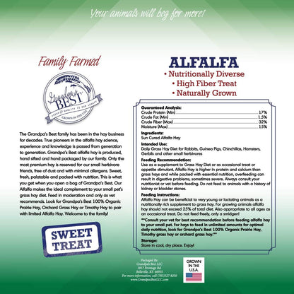 Grandpa's Best Alfalfa Hay, 5 lbs
