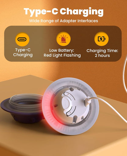 Smart Interactive Dog Toys, Automatic Moving and Rolling Dogs Ball with Rope, Motion-Activated Wicked Ball for Small Medium Dogs for Boredom, RGB Lights, Stimulating Sound, Voice Recording