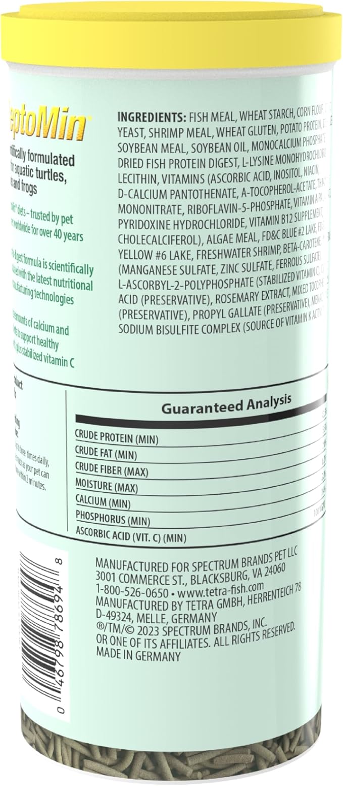 Tetra ReptoMin Floating Food Sticks, Food for Aquatic Turtles, Newts and Frogs, 13.22 oz