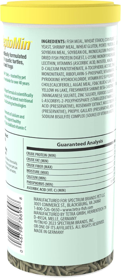 Tetra ReptoMin Floating Food Sticks, Food for Aquatic Turtles, Newts and Frogs, 13.22 oz