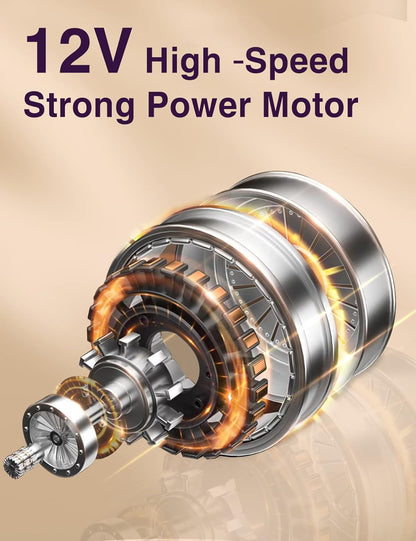 Dog Grooming Clippers, Professional Dog Clipper for Thick Coat 12V Plug-in Pet Trimmer High Power Pet Clippers Low Noise with Guard Combs Brush for Dogs Cats and Other Animal