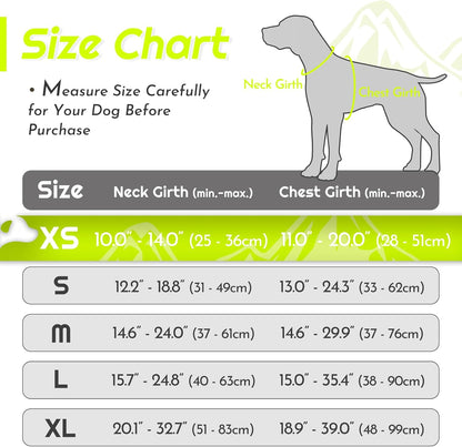 Eagloo Small Dog Harness No Pull, Service Vest with Reflective Strips and Control Handle, Adjustable and Comfortable for Walking, No Choke Pet Harness with 2 Metal Rings, Green, XS