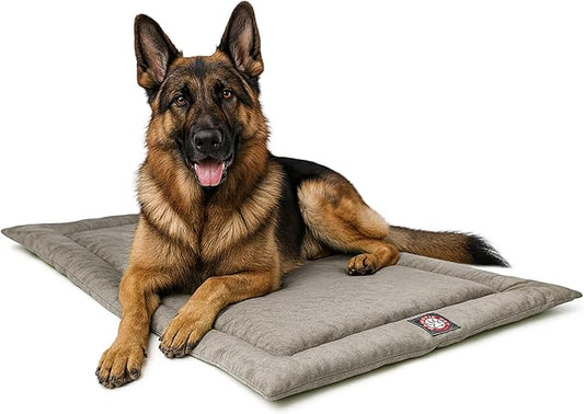 Majestic Pet Orthopedic Memory Foam Dog Crate Mat - Plush Pet Bed Pad for Crates & Kennels | USA Crafted | 48"x30" Villa Vintage
