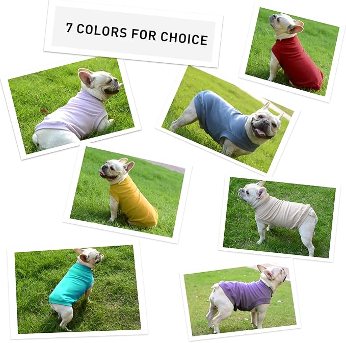Soft Fleece Dog Sweatshirt - Warm Dog & Cat Sweaters for Small & Medium Pets - Stretchy Hoodie & Pullover for Cold Weather