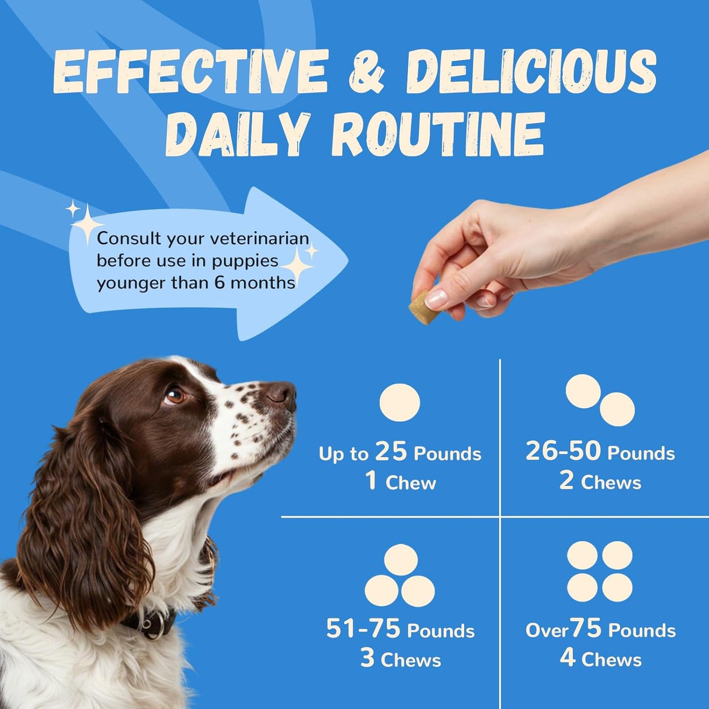 Furrolika Hip and Joint Supplement for Dogs – Made in The USA – Glucosamine, Chondroitin, MSM, Vitamin C – Chewable Joint Support for Mobility & Comfort – Beef Flavor – 60 Soft Chews