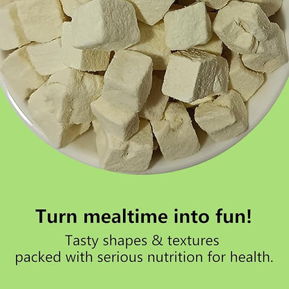 Natural Hamster & Gerbil Food 6oz, Vitamin & Mineral Rich Daily Diet for Hamsters, Gerbils ,Guinea Pigs, Chinchillas ,Supports Dental Health and Digestion, Fruit & Vegetable Hamster Food (Tofu)