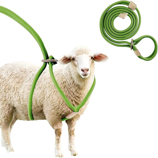 Goat Harness for Walking, Goat Supplies Accessories Washable Leash, Livestock Supplies for Sheeps