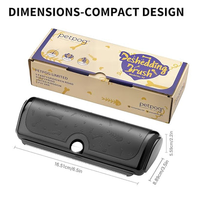 Cat & Dog Deshedding Brush – Gentle Pet Hair Remover Comb for Shedding, Effective Grooming Tool for Long & Short Hair, Comfortable Grip, Easy to Clean, Professional Pet Brush