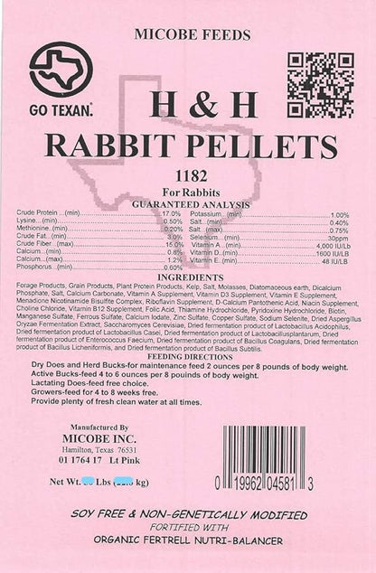 All Natural Rabbit Feed for Shine and Growth Freshly Milled: Non-GMO, Soy Free, Corn Free, with Organic Fertrell Vitamins and Minerals (20lb)