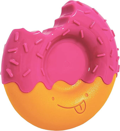 Nylabone Donut Power Chew Toy for Dogs, Dog Toys for Aggressive Chewers, Bacon Glazed Flavor, Medium Dogs - Up to 35 lbs, 1 Count