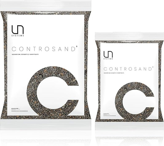 UNS Controsand - Kona, 8L - Natural Freshwater 3-5 mm Dark Gray Gravel - Decorative Small Rocks for Aquascaping Planted Tank - Aquarium Terrarium Substrate for Betta, Shrimp, Fish, Reptile Decor