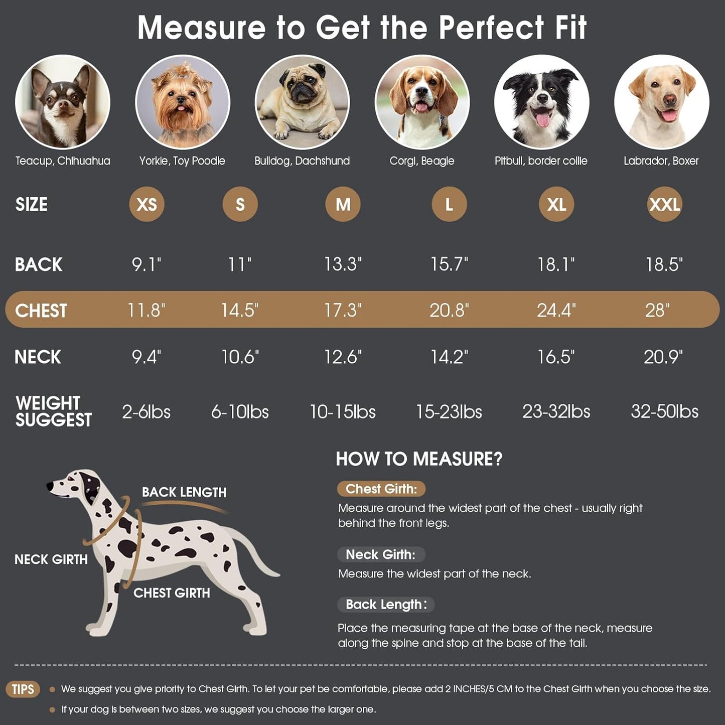 Queenmore Dog Sweaters for Large Dogs, Warm Turtleneck Pullover for Male/Female Pets, Soft Knitwear Sweater for Labradors/German Shepherds, Cold Weather Coat for Large Canine - Grey, Size L