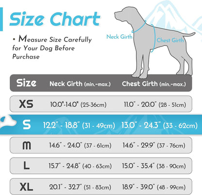 Eagloo Dog Harness Small Sized Dog, No Pull Service Vest with Reflective Strips and Control Handle, Adjustable and Comfortable for Walking, No Choke Pet Harness with 2 Metal Rings, Sky Blue, S