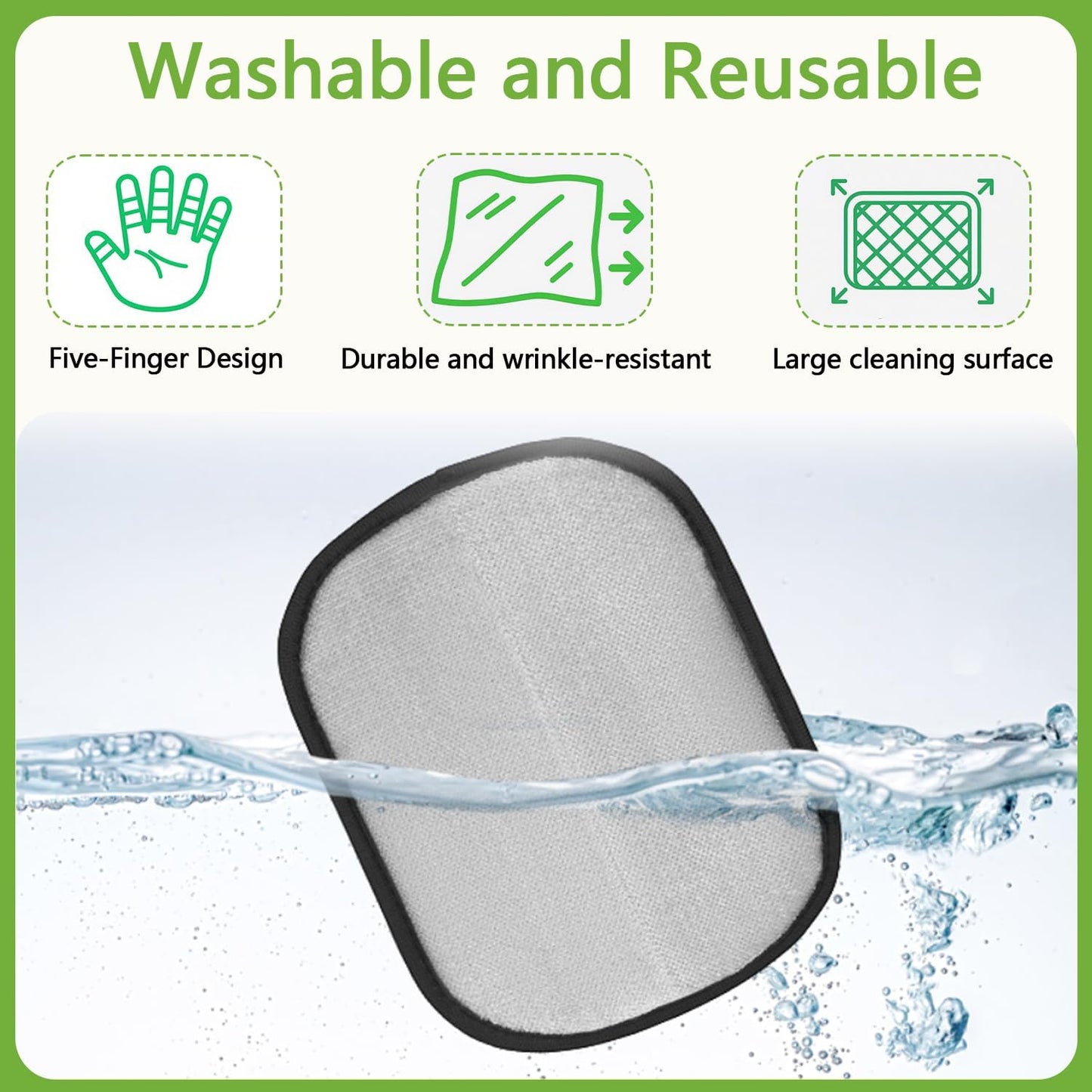 2 Packs Electrostatic Pet Hair Remover Glove for Dogs and Cats – Reusable Brush Pet Hair Removal Glove for Furniture, Car Interiors, Bedding & Clothing