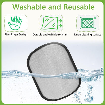 2 Packs Electrostatic Pet Hair Remover Glove for Dogs and Cats – Reusable Brush Pet Hair Removal Glove for Furniture, Car Interiors, Bedding & Clothing