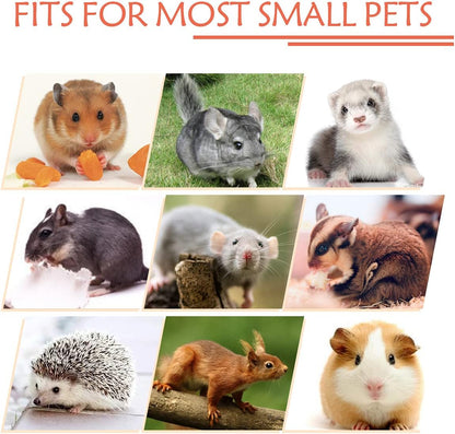 LEFTSTARER Triple-Layer Sugar Glider Hammock, Small Pet Cage Hammock, Sugar Glider Cage Accessories Hamster Bedding Small Animals Bed for Chinchilla Parrot Ferrets Rat Playing Sleeping (A. Strawberry)