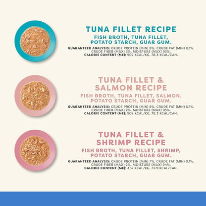Applaws Natural Wet Cat Food in Gravy, Limited and Natural Ingredients, High Protein with No Artificial Additives, Fish Selection in Gravy (12 x 5.5oz Cans)