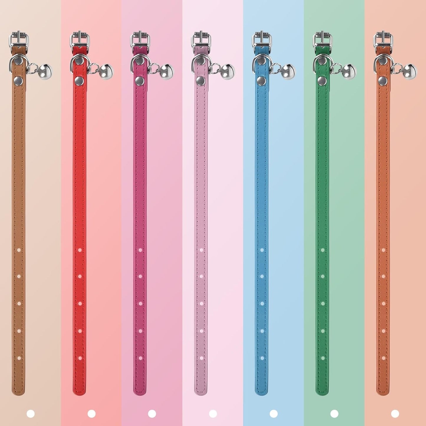 XS Dog Collar for Teacup Adjustable Teacup Dog Collar for Small Medium Large Dogs 3/8 inch Width (Pink, XS)