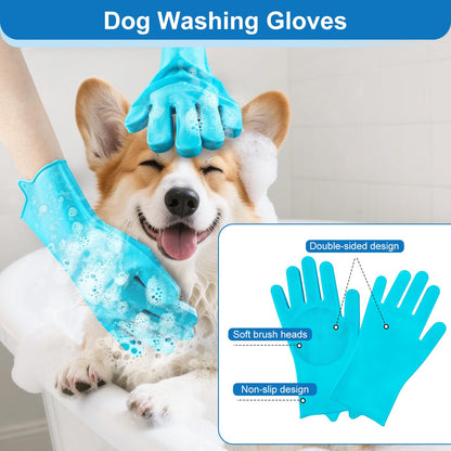 Slicker Brush for Dogs, Doodle & Poodle Brush for Long Haired Dog, Dog Slicker Brushes Goldendoodle Long Pin Detangler for Dematting (Large Curved)