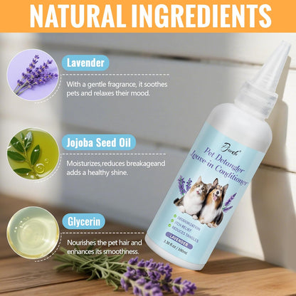 8 in-1 Dog Grooming Kit - Supplies for Short and Long Hair Dogs & Cats, Dog Brushes for Grooming, Dematting Comb for Pet, Bath Brush, Flea Comb, Pet Donditioner, Set in Blue