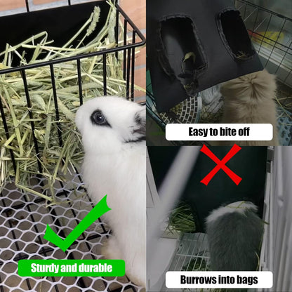 2PCS Rabbit Hay Rack with Heavy-Duty Metal Frame Rabbit Hay Holder for Cage - Guinea Pig Hay Feeder Bunny Hay Feeder,for Rabbits Guinea Pigs Bunny Chinchillas