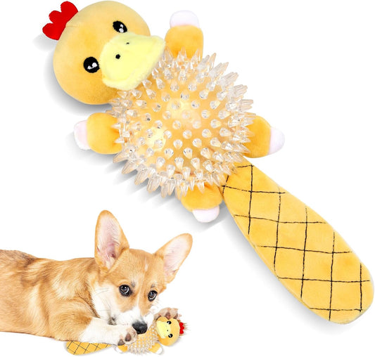 Squeaky Plush Dog Toys,Squeaky Dog Toys forMedium Dogs, Small Dogs, Durable Puppy Teething Toys Plush Duck Dog Toy to Keep Them Busy