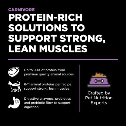 Go! Solutions Carnivore, Grain-Free, Protein Rich Dry Cat Food, Chicken, Turkey and Duck Recipe, 16 lb Bag