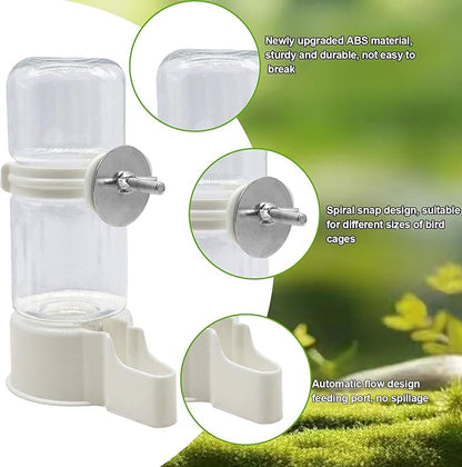Pet Bird Water Feeder Automatic Pet Bird 140ML Water Dispenser for Cage, Hummingbird Water Dispenser, for Parakeet Budgie Cockatiel Lovebirds Canary Finch