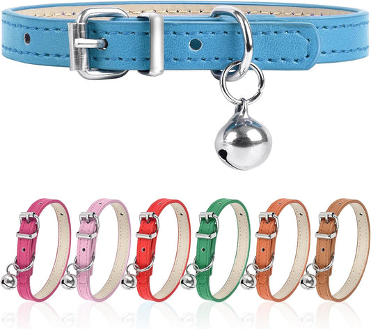 XS Dog Collar for Teacup Adjustable Teacup Dog Collar for Small Medium Large Dogs 3/8 inch Width (Blue, XS)