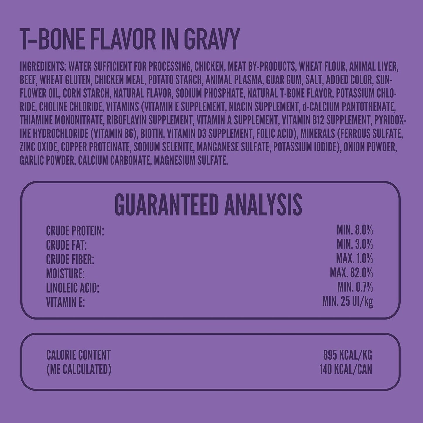 A Strong Heart Wet Dog Food, T-Bone Flavor in Gravy - 5.5 oz Cans (Pack of 24), Made in The USA with Real Beef