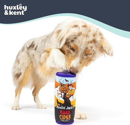 Huxley & Kent Halloween Funny Dog Toy w/Squeaker – Power Plush Squeaky Dog Toys for Small, Medium & Large Dogs – Soft Stuffed Animal for Indoor Play & Fetch - Howlin' Jacks Hard Cider, One Size