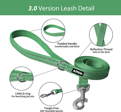 AIITLE Dog Harness, Summer No-Pull Cat Harness with a Leash, Adjustable Reflective Dog Vest, Cat Harness Escape Proof, Outdoor Walking, Camping for Extra Small Dogs and House Cats Green XXXS