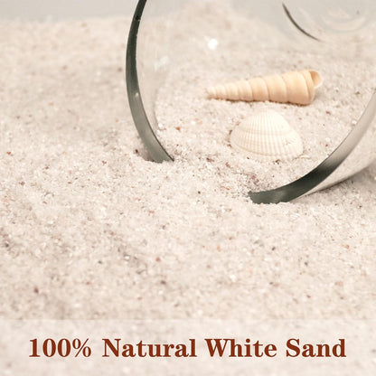 Silica Gravel, Multi-Purpose Mini White Silica Sand for Fire Pits, Aquariums and Landscaping, 11LB
