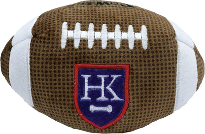 Huxley & Kent Funny Dog Toy w/Squeaker – Power Plush Squeaky Dog Toys for Small, Medium & Large Dogs – Soft Stuffed Animal for Indoor Play & Fetch - HK Football, Small