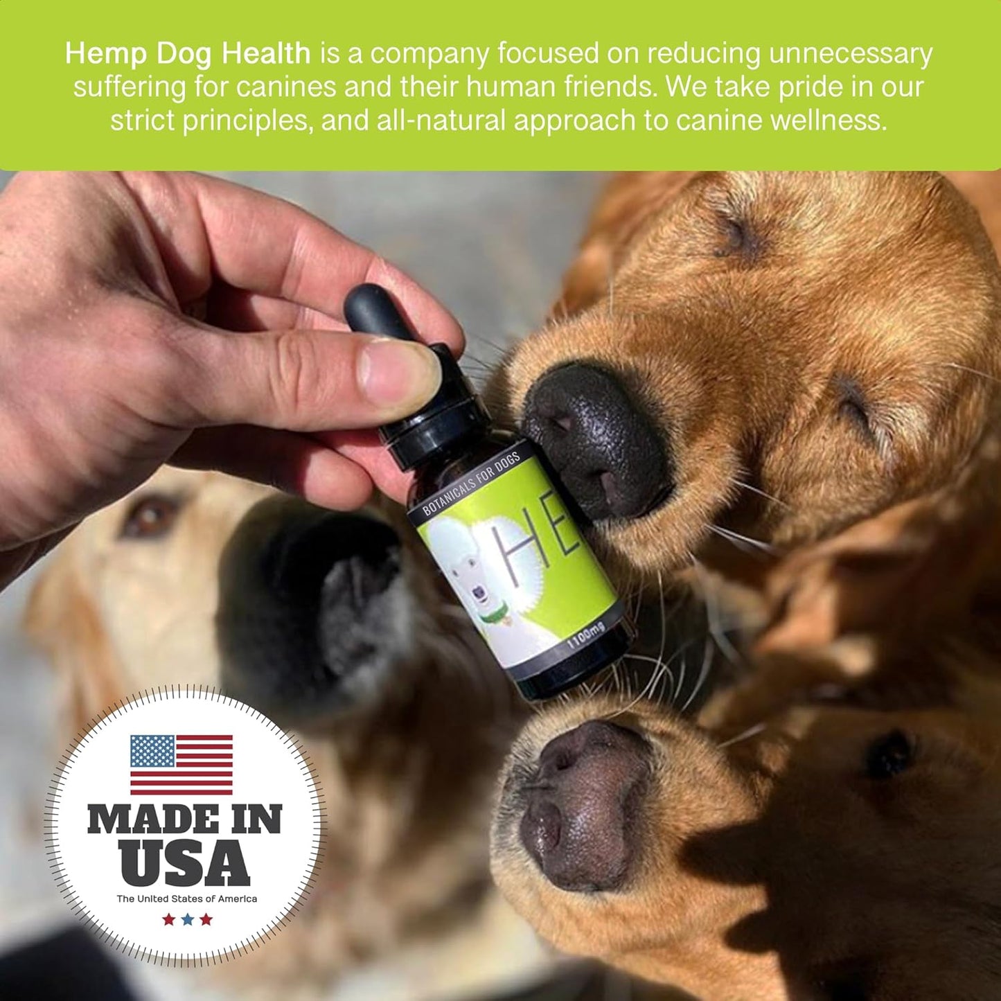 HEAL - Pet Hemp Oil for Dogs - Immune System & Senior Dog Support - Neurological & Adrenal Balance - Daily Wellness Drops