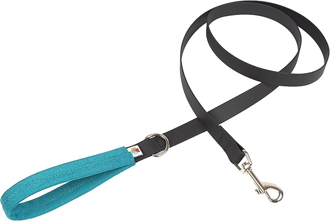 Wildebeest Funston Waterproof Dog Leash - Heavy Duty 4ft Long Leash for Small, Medium and Large Dogs - 1000D Nylon Scratch & Stink-Resistant & Pill-Free - Nylon Wrap Handle 3/4" Wide, 4 ft Length