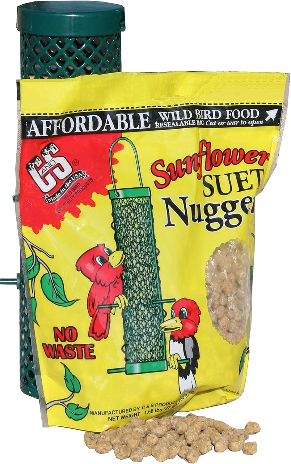 C&S CS06110 Sunflower Suet Nuggets, 27-Ounce (Pack of 2)